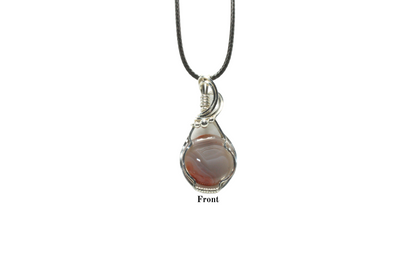 Agate Wire Wrapped in Sterling Silver