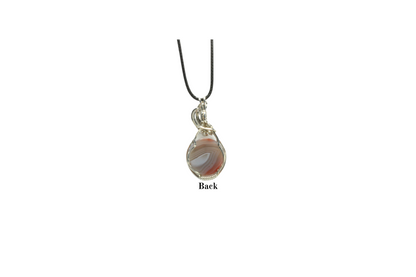 Agate Wire Wrapped in Sterling Silver